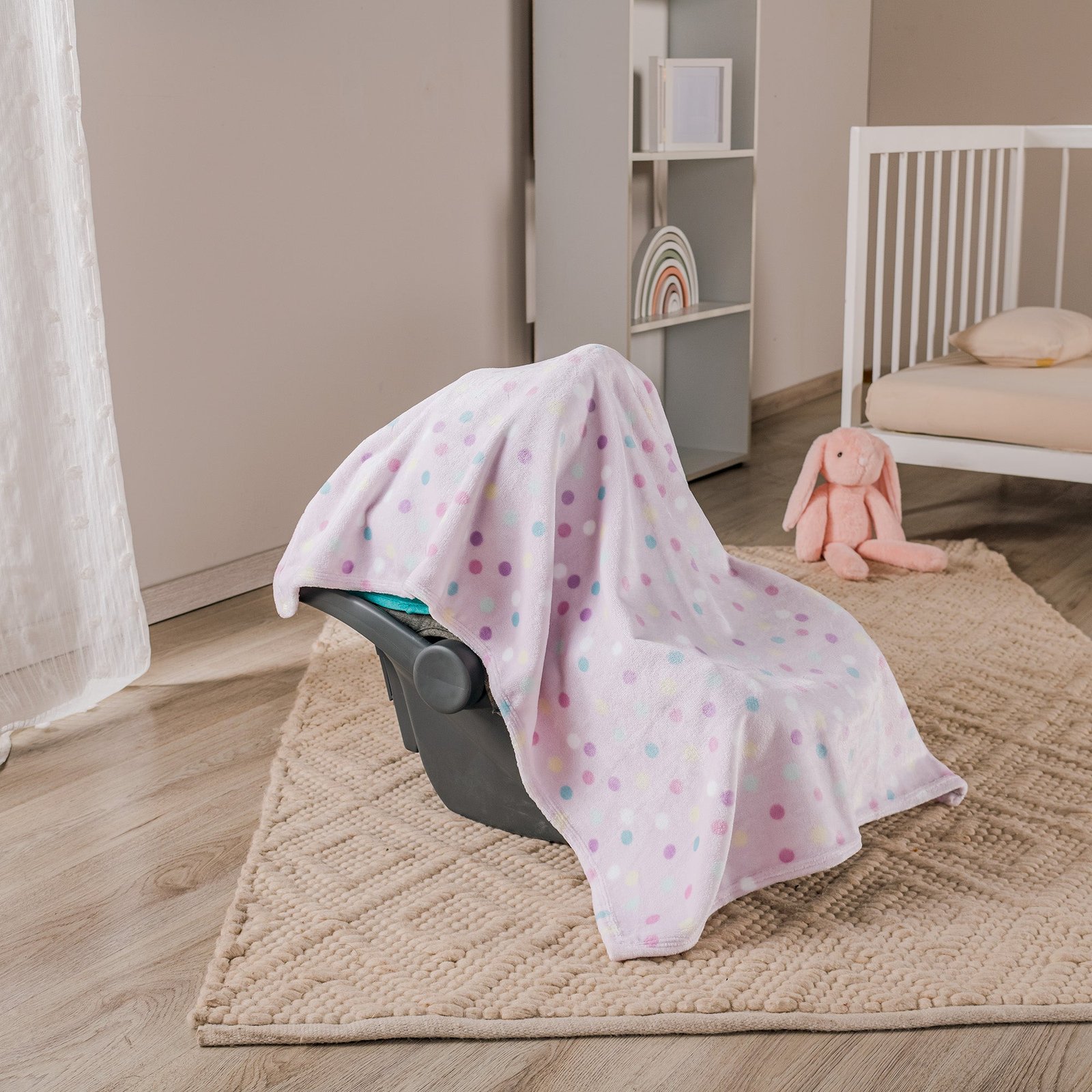 89529 COBERTOR BABY LIGERO DOTS CARRIOLA