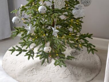 89873 ADORNO NAVIDENO PIE DE ARBOL FROSTY