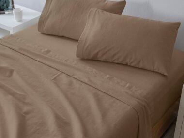 89877 SABANAS DE FRANELA LATTE MAT