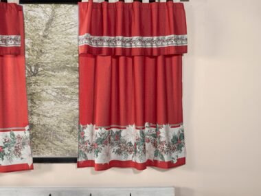 89924 CORTINA MODELO C FLOR DE NAVIDAD